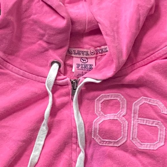 PINK 86 Sweatshirt- Zip Down Hoodie - Picture 3 of 5